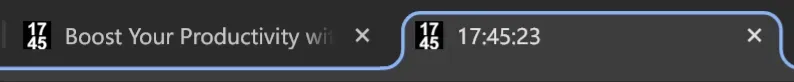 MyClockTab browser tab screenshot