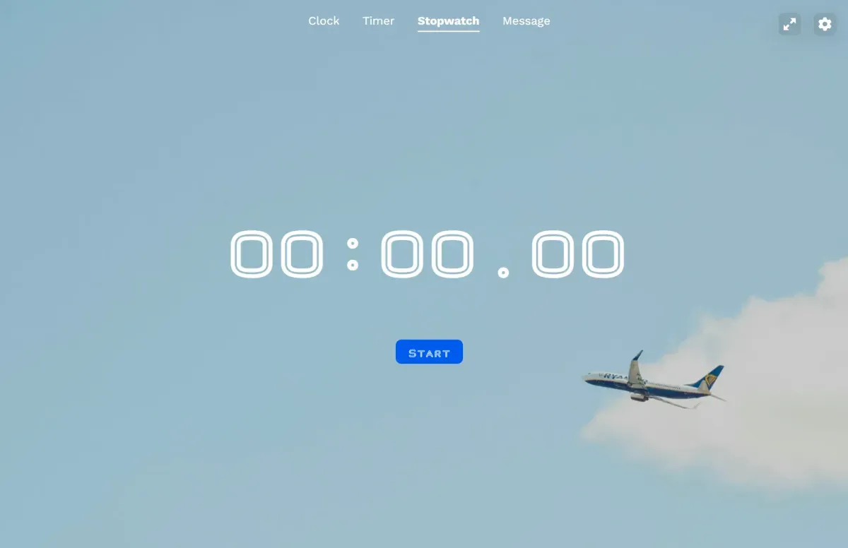 MyStopwatchTab screenshot