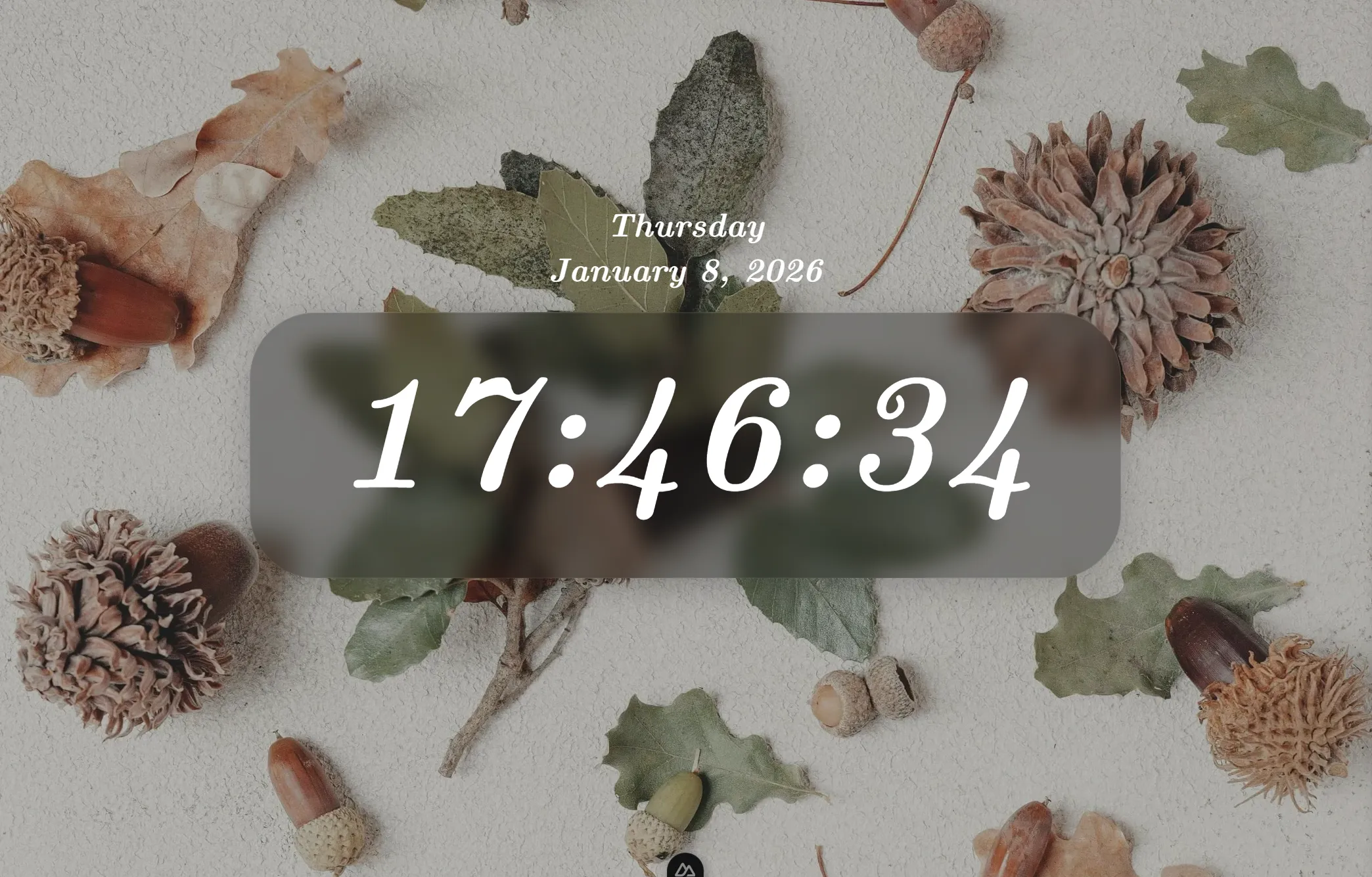 MyClockTab theme flat screenshot