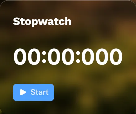 MyClockTab 2.0 stopwatch