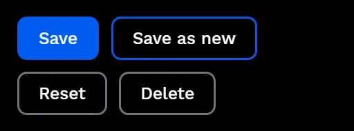 settings theme actions